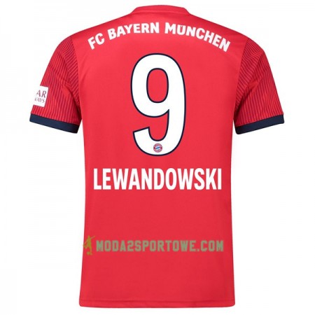 Koszulka Bayern Monachium Lewandowski 9 Domowe Stroje Piłkarskie 2018/19 Krótki Rękaw